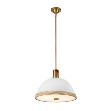 Quintiesse Doral QN-DORAL-P-M-WHT Lampă cu pendul 2x60W/E27 IP20