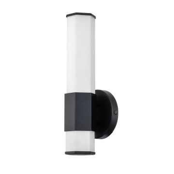 Quintiesse FACET QN-FACET-LED1-BK-BATH Aplique de perete 1x12W/LED 3000k 1080LM IP44