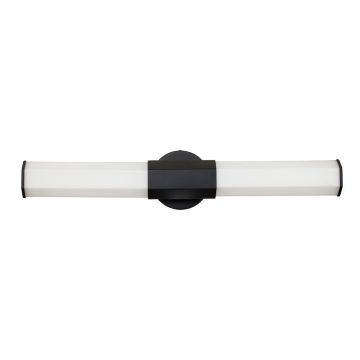 Quintiesse FACET QN-FACET-LED2-BK-BATH Aplique de perete 2x12W/LED 3000k 2160LM IP44