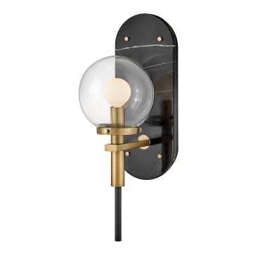 Quintiesse Gilda QN-GILDA-WB1-BK Aplique de perete 1x40W/E14 IP44