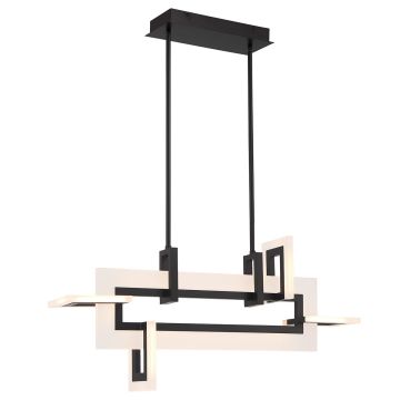 Quintiesse Inizio QN-INIZIO-LP-S-BK Lampă de tavan 1x46W/LED 3000K 2086lm IP20