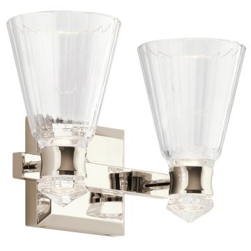 Quintiesse KAYVA QN-KAYVA2-PN Aplique de perete 1x12W/LED 3000k 1250LM IP44