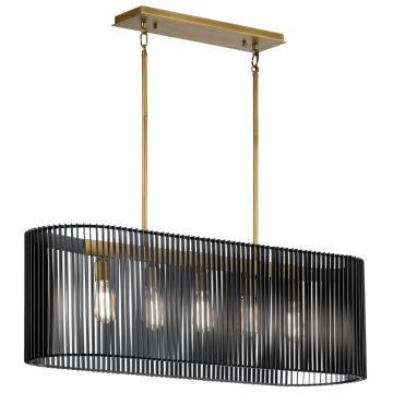 Quintiesse LINARA QN-LINARA-ISLE-BK Lampă cu pendul 5x60W/E27