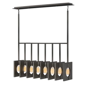 Quintiesse LUDLOW QN-LUDLOW8-GR Lampă cu pendul 8x60W/E27