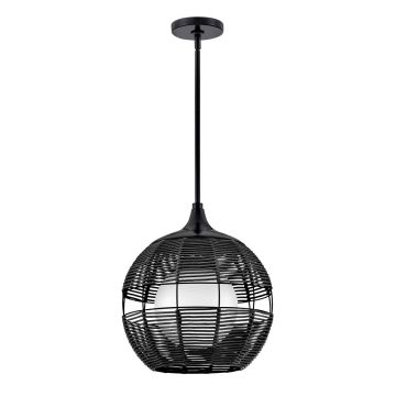 Quintiesse Maddox QN-MADDOX-P-S-BK-BK Lampă cu pendul 1x60W/E27 IP44