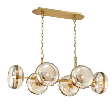 Quintiesse Nottingham QN-NOTTINGHAM-6LP-AB Lampă cu pendul 6x40W/E27 IP20