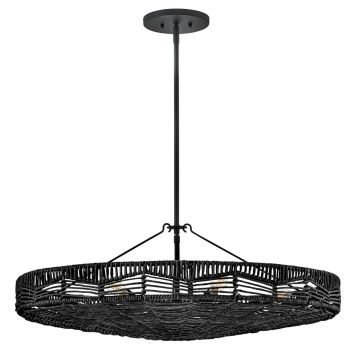 Quintiesse Ophelia QN-OPHELIA-6P-BK-BK Lampă cu pendul 6x40W/E14 IP20