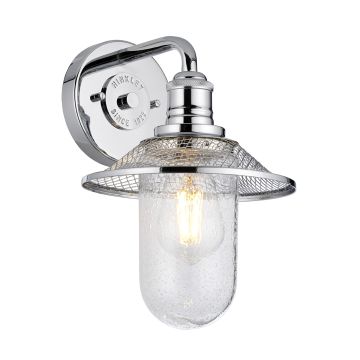 Quintiesse RIGBY QN-RIGBY1-BATH-PC Aplique de perete 1x40W/E27 IP44