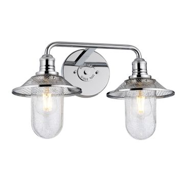 Quintiesse RIGBY QN-RIGBY2-BATH-PC Aplique de perete 2x40W/E27 IP44