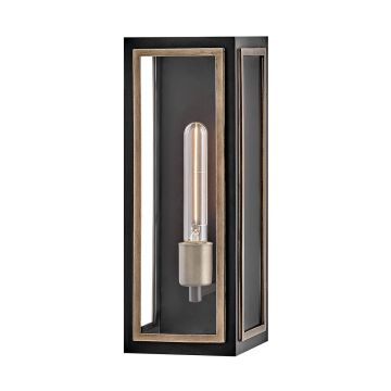 Quintiesse Shaw QN-SHAW-1M-BK Aplique de perete 1x40W/E27 IP44