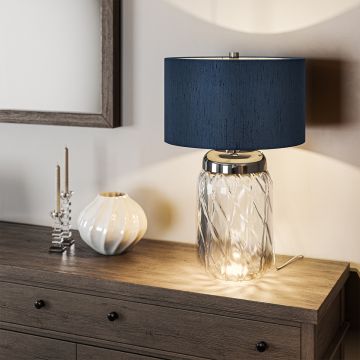 Quintiesse SOLA QN-SOLA-TL-L-BLU Lampă de masă 1x60W/E27 3000k 720LM