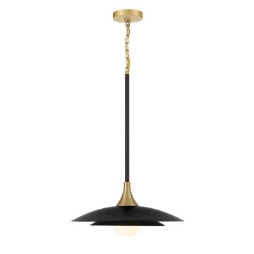 Quintiesse Welsh QN-WELSH-P-BK Lampă cu pendul 1x15W/LED 3000K 750lm IP20