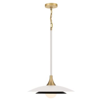 Quintiesse Welsh QN-WELSH-P-WHT Lampă cu pendul 1x15W/LED 3000K 750lm IP20