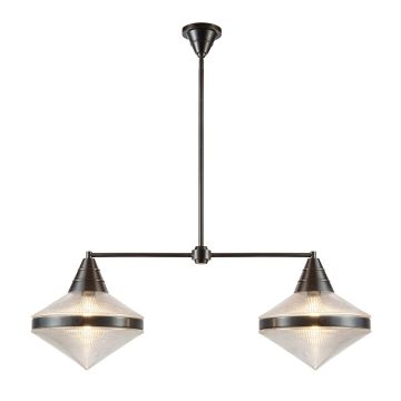 Quintiesse Willard QN-WILLARD-LP2-UBZ-PG Lampă de tavan 2x60W/E27 IP20