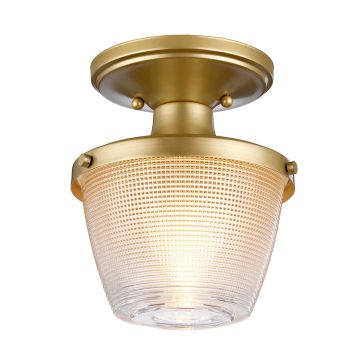 Elstead Lighting DUBLIN QZ-DUBLIN-SF-PNBR Lampă de tavan 1x60W/E27 IP44