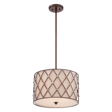 Quoizel BROWN LATTICE QZ-BROWN-LATTICE-P-M Lampă cu pendul 3x60W/E27
