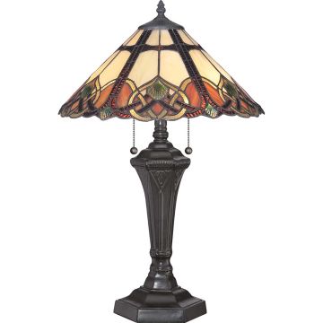Quoizel CAMBRIDGE QZ-CAMBRIDGE-TL Lampă de masă 2x75W/E27