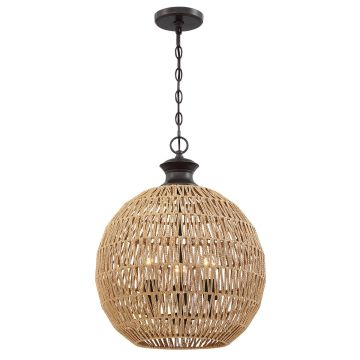 Quoizel Casablanca QZ-CASABLANCA-3P-PBZ Lampă cu pendul 3x60W/E27 IP20