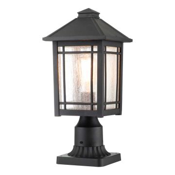 Quoizel Cedar Point QZ-CEDAR-POINT3-M-BK Lampă de podea 1x60W/E27 IP44