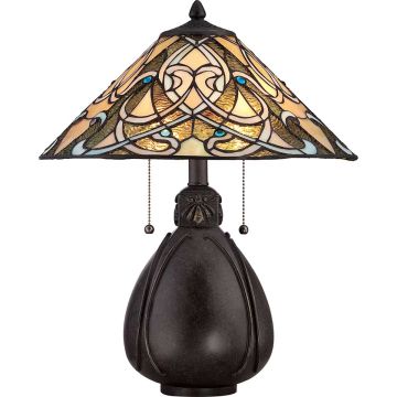 Quoizel INDIA QZ-INDIA-TL Lampă de masă 2x75W/E27