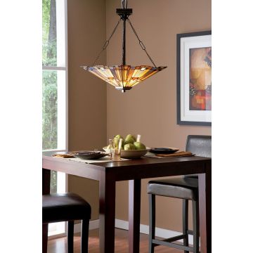 Quoizel INGLENOOK QZ-INGLENOOK-P-B Lampă cu pendul 3x60W/E27