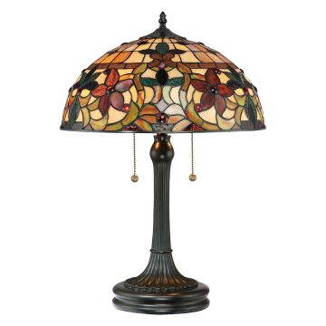 Quoizel KAMI QZ-KAMI-TL Lampă de masă 2x60W/E27