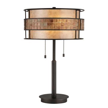Quoizel LAGUNA QZ-LAGUNA-TL Lampă de masă 2x60W/E27