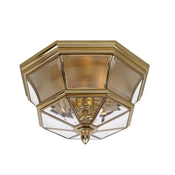Quoizel NEWBURY QZ-NEWBURY-F-PB Lustră de tavan 3x40W/E14 IP44