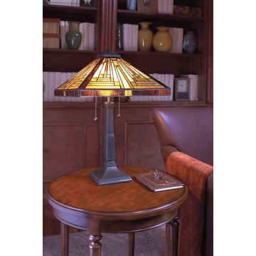 Quoizel STEPHEN QZ-STEPHEN-TL Lampă de masă 2x60W/E27