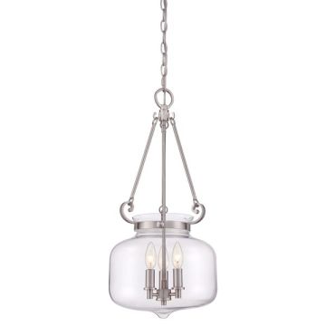 Quoizel STEWART QZ-STEWART-BN Lampă cu pendul 3x60W/E14