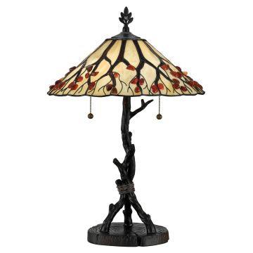 Quoizel Whispering QZ-WHISPERING-TL-VB Lampă de masă 2x60W/E27 IP20