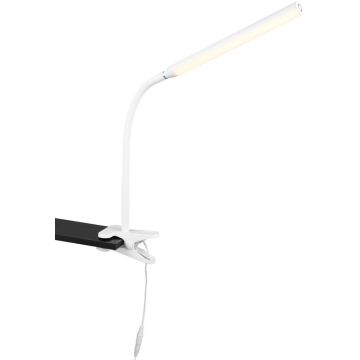 Trio NEVADA R57941131 Lampă de birou cu clema 1x5w/led 3000+4000+5000k 600lm ip20