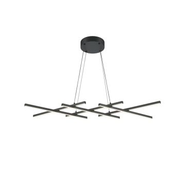 Maytoni Halo MOD244PL-L50BK Lampă cu pendul 1x40W/LED 800lm IP20