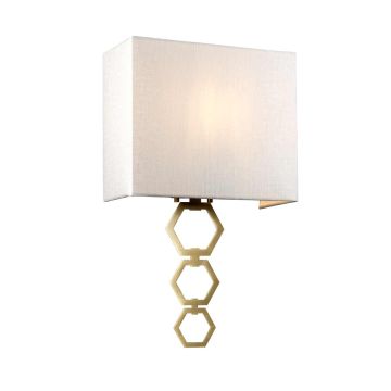 Elstead Lighting Ria RIA-MEDIUM-AB Aplique de perete 1x60W/E27
