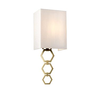 Elstead Lighting Ria RIA-SMALL-AB Aplique de perete 1x60W/E27