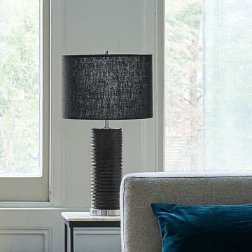 Elstead Lighting RIPPLE RIPPLE-TL-BLK Lampă de masă 1x60W/E27