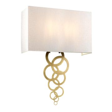 Elstead Lighting Rosa ROSA-LARGE-AB Aplique de perete 2x60W/E27