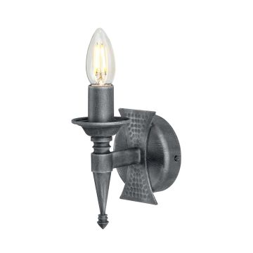 Elstead Lighting SAXON SAX1-BLK-SIL Aplique de perete 1x60W/E14
