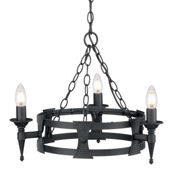Elstead Lighting SAXON SAX3-BLK Candelabru 3x60W/E14
