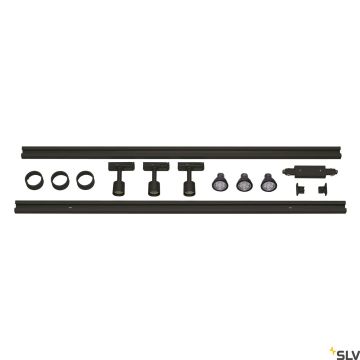 SLV 1F TRACK SET 143190 Proiector de șină 3x4.3W/GU10 2956LM IP20