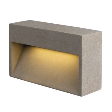 SLV CONCRETO 1006405 Aplique de perete 1x12W/LED 3000K 470lm IP65