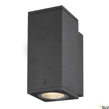 SLV ENOLA SQUARE 1003416 Aplique de perete 1x6W/LED 3000/4000K 500LM IP65