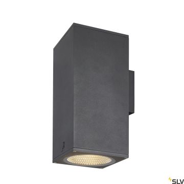 SLV ENOLA SQUARE 1003438 Aplique de perete 2x55W/LED 3000/4000K 5400/6000LM IP65