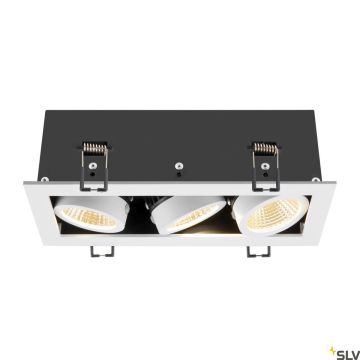 SLV KADUX 1007568 Lumină îngropată deasupra plafonului 3x20W/LED 3000K 2350lm IP20