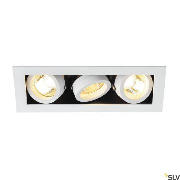 SLV KADUX 115531 Lumină îngropată deasupra plafonului 3x50W/GU10 IP20