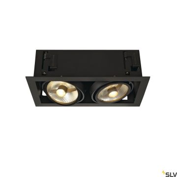 SLV KADUX 115550 Lumină îngropată deasupra plafonului 2x75W/GU10/ES111 IP20