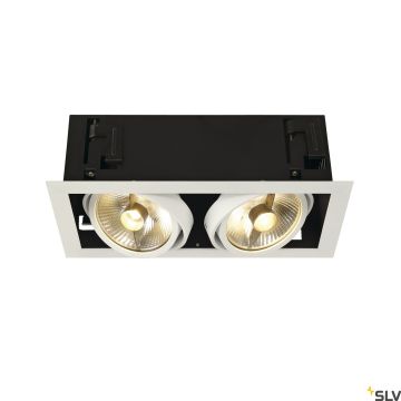 SLV KADUX 115551 Lumină îngropată deasupra plafonului 2x75W/GU10/ES111 IP20