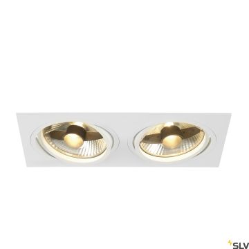 SLV NEW TRIA 113841 Lumină îngropată deasupra plafonului 2x75W/GU10/ES111 IP20