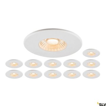 SLV UNIVERSAL DOWNLIGHT 1007272 Lumină îngropată deasupra plafonului 1x8W/LED 2700K|3000K|4000K|6500K 560lm|610lm|680lm|640lm ip20_ip65