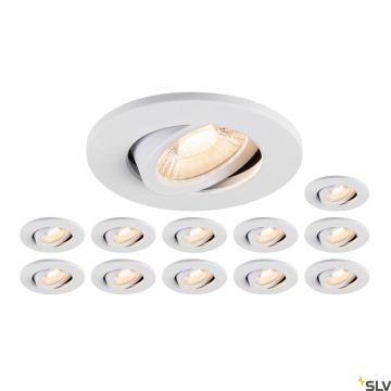 SLV UNIVERSAL DOWNLIGHT 1007274 Lumină îngropată deasupra plafonului 1x8W/LED 2700K|3000K|4000K|6500K 560lm|610lm|680lm|640lm IP20
